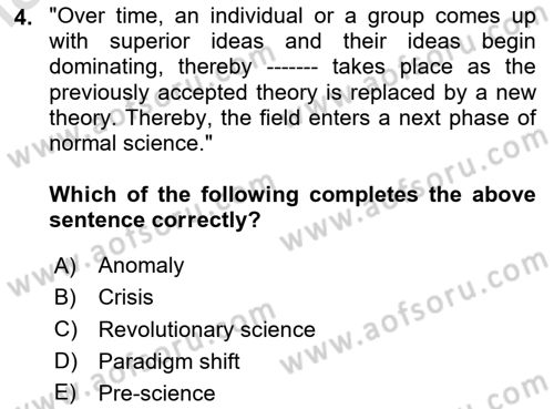 Research Methods Dersi 2023 - 2024 Yılı Yaz Okulu Sınav Soruları 4. Soru