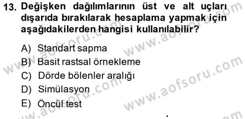 Uluslararası İlişkilerde Araştırma Yöntemleri Dersi 2013 - 2014 Yılı (Final) Dönem Sonu Sınav Soruları 13. Soru