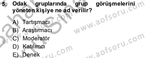 Uluslararası İlişkilerde Araştırma Yöntemleri Dersi 2013 - 2014 Yılı (Final) Dönem Sonu Sınav Soruları 5. Soru