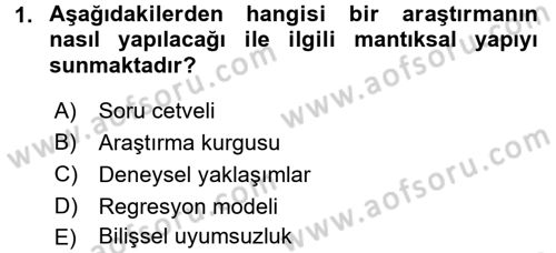 Uluslararası İlişkilerde Araştırma Yöntemleri Dersi 2015 - 2016 Yılı (Vize) Ara Sınav Soruları 1. Soru