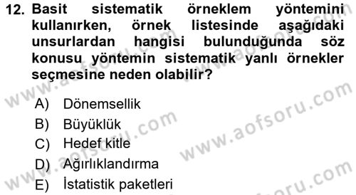 Uluslararası İlişkilerde Araştırma Yöntemleri Dersi 2015 - 2016 Yılı (Vize) Ara Sınav Soruları 12. Soru