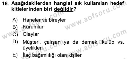 Uluslararası İlişkilerde Araştırma Yöntemleri Dersi 2015 - 2016 Yılı (Vize) Ara Sınav Soruları 16. Soru