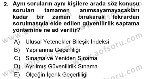Uluslararası İlişkilerde Araştırma Yöntemleri Dersi 2015 - 2016 Yılı (Vize) Ara Sınav Soruları 2. Soru