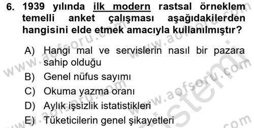 Uluslararası İlişkilerde Araştırma Yöntemleri Dersi 2015 - 2016 Yılı (Final) Dönem Sonu Sınav Soruları 6. Soru