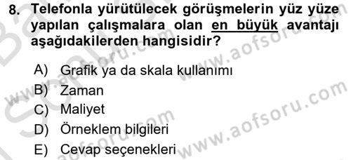 Uluslararası İlişkilerde Araştırma Yöntemleri Dersi 2015 - 2016 Yılı (Final) Dönem Sonu Sınav Soruları 8. Soru