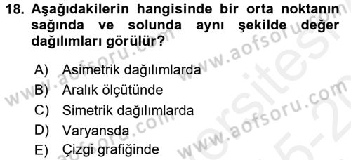 Uluslararası İlişkilerde Araştırma Yöntemleri Dersi 2015 - 2016 Yılı Tek Ders Sınav Soruları 18. Soru