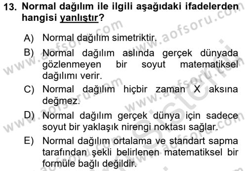 Uluslararası İlişkilerde Araştırma Yöntemleri Dersi 2016 - 2017 Yılı (Final) Dönem Sonu Sınav Soruları 13. Soru