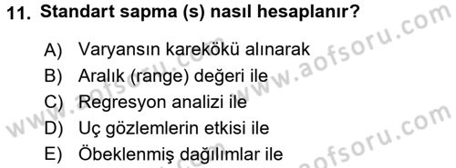 Uluslararası İlişkilerde Araştırma Yöntemleri Dersi 2017 - 2018 Yılı 3 Ders Sınav Soruları 11. Soru