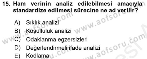Uluslararası İlişkilerde Araştırma Yöntemleri Dersi 2017 - 2018 Yılı 3 Ders Sınav Soruları 15. Soru