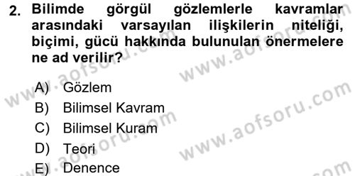 Uluslararası İlişkilerde Araştırma Yöntemleri Dersi 2017 - 2018 Yılı 3 Ders Sınav Soruları 2. Soru