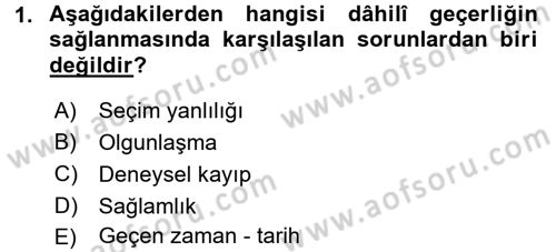 Uluslararası İlişkilerde Araştırma Yöntemleri Dersi 2017 - 2018 Yılı (Vize) Ara Sınav Soruları 1. Soru