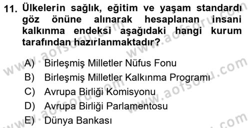 Uluslararası İlişkilerde Araştırma Yöntemleri Dersi 2017 - 2018 Yılı (Vize) Ara Sınav Soruları 11. Soru