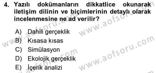 Uluslararası İlişkilerde Araştırma Yöntemleri Dersi 2018 - 2019 Yılı 3 Ders Sınav Soruları 4. Soru