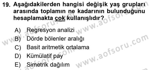 Uluslararası İlişkilerde Araştırma Yöntemleri Dersi 2018 - 2019 Yılı (Final) Dönem Sonu Sınavı 19. Soru