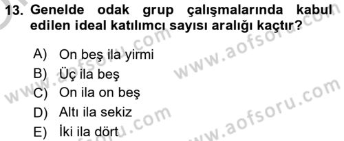 Uluslararası İlişkilerde Araştırma Yöntemleri Dersi 2018 - 2019 Yılı Yaz Okulu Sınav Soruları 13. Soru