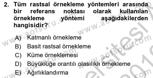 Uluslararası İlişkilerde Araştırma Yöntemleri Dersi 2018 - 2019 Yılı Yaz Okulu Sınav Soruları 2. Soru