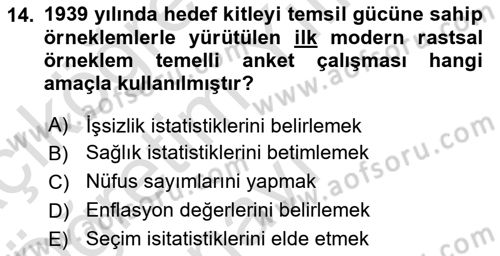 Uluslararası İlişkilerde Araştırma Yöntemleri Dersi 2021 - 2022 Yılı Yaz Okulu Sınav Soruları 14. Soru