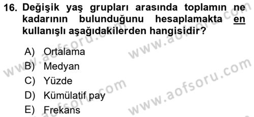 Uluslararası İlişkilerde Araştırma Yöntemleri Dersi 2021 - 2022 Yılı Yaz Okulu Sınav Soruları 16. Soru