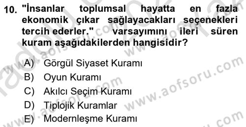 Uluslararası İlişkilerde Araştırma Yöntemleri Dersi 2022 - 2023 Yılı Yaz Okulu Sınav Soruları 10. Soru