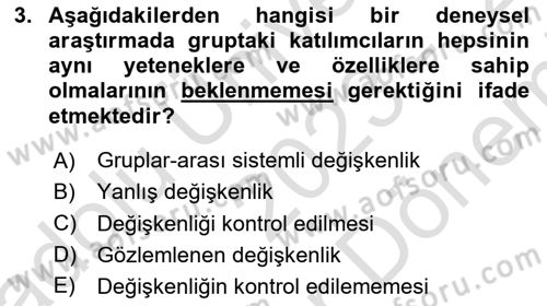Uluslararası İlişkilerde Araştırma Yöntemleri Dersi 2023 - 2024 Yılı (Final) Dönem Sonu Sınav Soruları 3. Soru