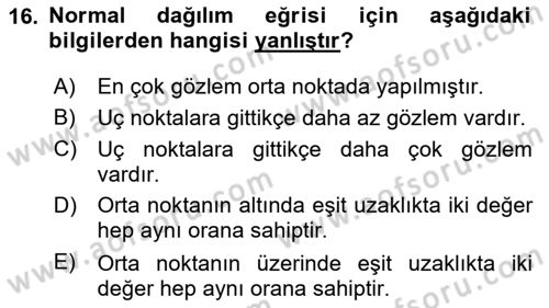 Uluslararası İlişkilerde Araştırma Yöntemleri Dersi 2023 - 2024 Yılı Yaz Okulu Sınav Soruları 16. Soru