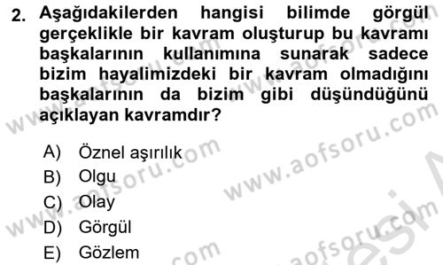 Uluslararası İlişkilerde Araştırma Yöntemleri Dersi 2024 - 2025 Yılı (Vize) Ara Sınav Soruları 2. Soru