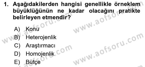 Uluslararası İlişkilerde Araştırma Yöntemleri Dersi 2024 - 2025 Yılı Yaz Okulu Sınav Soruları 1. Soru