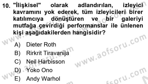 Gastronominin Temelleri Dersi 2020 - 2021 Yılı Yaz Okulu Sınav Soruları 10. Soru