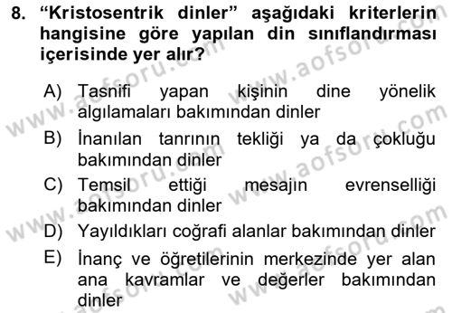 Gastronominin Temelleri Dersi 2020 - 2021 Yılı Yaz Okulu Sınav Soruları 8. Soru