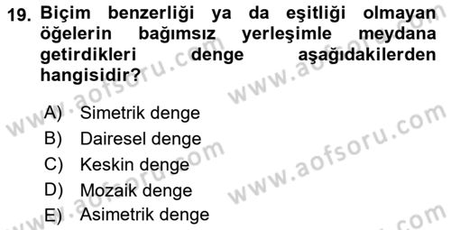 Gastronominin Temelleri Dersi 2021 - 2022 Yılı (Vize) Ara Sınav Soruları 19. Soru