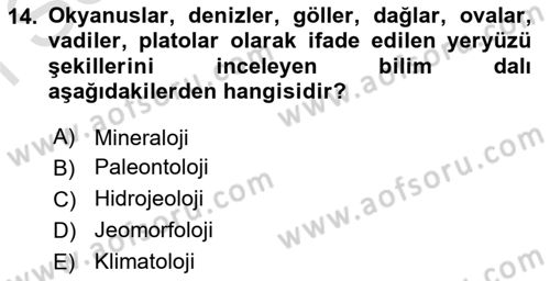 Gastronominin Temelleri Dersi 2021 - 2022 Yılı (Final) Dönem Sonu Sınav Soruları 14. Soru