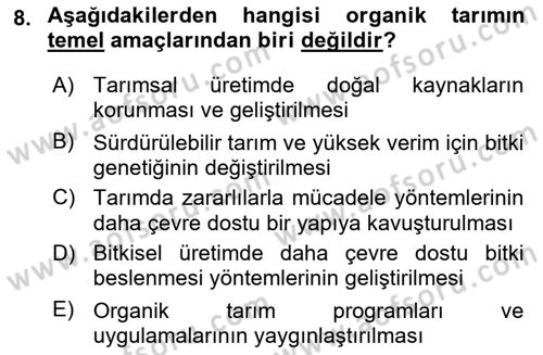 Gastronominin Temelleri Dersi 2021 - 2022 Yılı (Final) Dönem Sonu Sınav Soruları 8. Soru