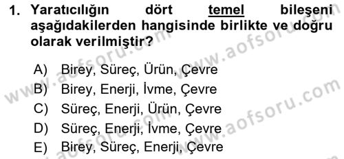 Gastronominin Temelleri Dersi 2021 - 2022 Yılı Yaz Okulu Sınav Soruları 1. Soru