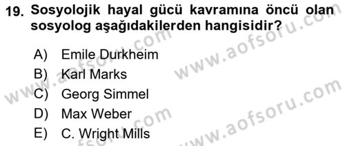 Gastronominin Temelleri Dersi 2021 - 2022 Yılı Yaz Okulu Sınav Soruları 19. Soru
