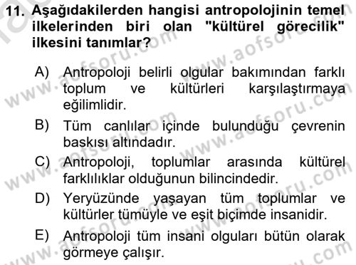 Gastronominin Temelleri Dersi 2022 - 2023 Yılı (Final) Dönem Sonu Sınav Soruları 11. Soru