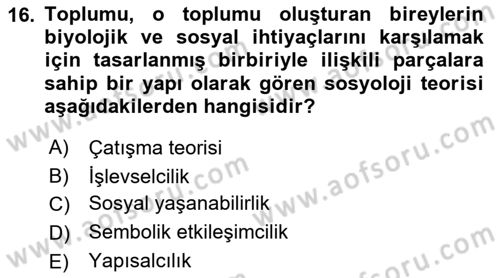 Gastronominin Temelleri Dersi 2022 - 2023 Yılı (Final) Dönem Sonu Sınav Soruları 16. Soru