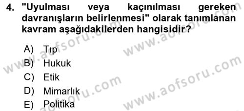 Gastronominin Temelleri Dersi 2022 - 2023 Yılı (Final) Dönem Sonu Sınav Soruları 4. Soru