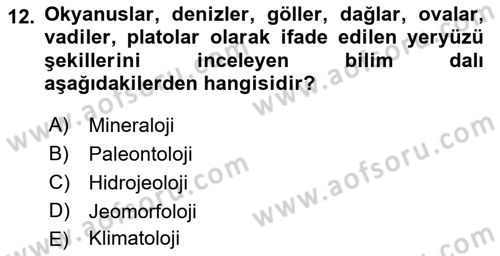 Gastronominin Temelleri Dersi 2022 - 2023 Yılı Yaz Okulu Sınav Soruları 12. Soru
