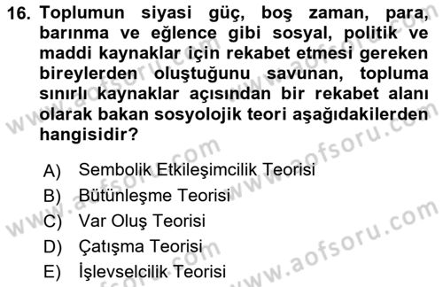Gastronominin Temelleri Dersi 2023 - 2024 Yılı (Final) Dönem Sonu Sınav Soruları 16. Soru