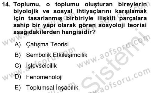 Gastronominin Temelleri Dersi 2024 - 2025 Yılı (Final) Dönem Sonu Sınav Soruları 14. Soru