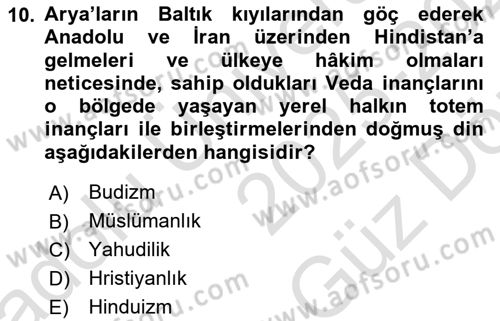 Gastronominin Temelleri Dersi 2025 - 2026 Yılı (Vize) Ara Sınav Soruları 10. Soru