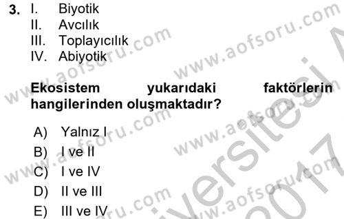 Gastronomi Tarihi Dersi 2016 - 2017 Yılı (Vize) Ara Sınav Soruları 3. Soru