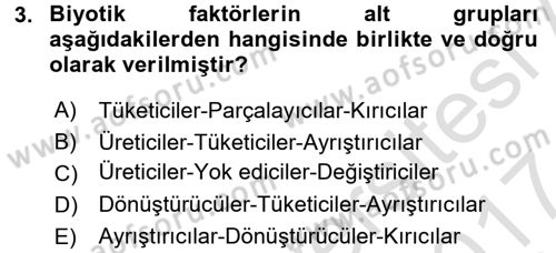 Gastronomi Tarihi Dersi 2016 - 2017 Yılı (Final) Dönem Sonu Sınav Soruları 3. Soru