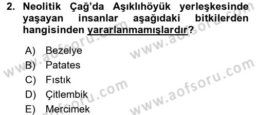 Gastronomi Tarihi Dersi 2017 - 2018 Yılı (Vize) Ara Sınav Soruları 2. Soru