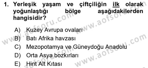 Gastronomi Tarihi Dersi 2025 - 2026 Yılı (Final) Dönem Sonu Sınav Soruları 1. Soru
