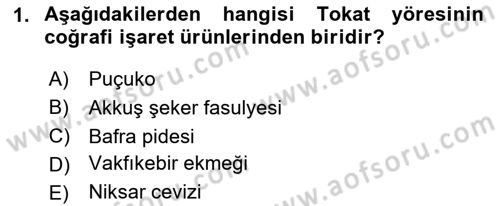 Gastronomi Ve Sürdürülebilirlik Dersi 2023 - 2024 Yılı (Final) Dönem Sonu Sınavı 1. Soru