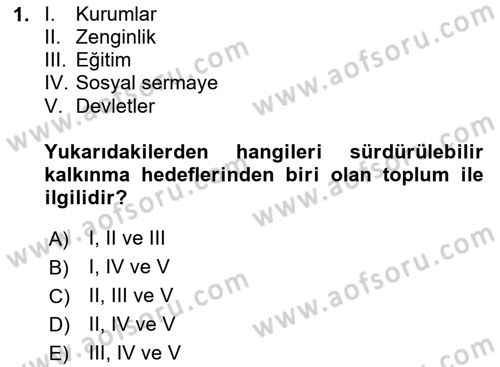 Gastronomi Ve Sürdürülebilirlik Dersi 2024 - 2025 Yılı (Final) Dönem Sonu Sınav Soruları 1. Soru