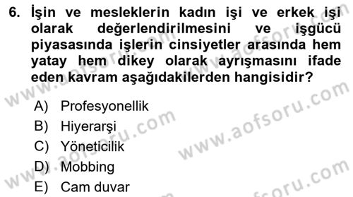 Yemek Sosyolojisi Dersi 2021 - 2022 Yılı (Final) Dönem Sonu Sınav Soruları 6. Soru