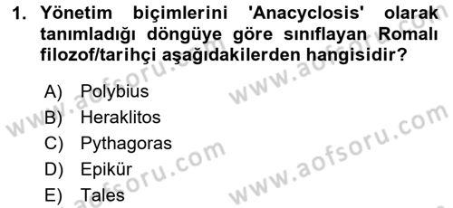 Yemek Sosyolojisi Dersi Dönem Sonu Sınavı Deneme Sınav Soruları 1. Soru