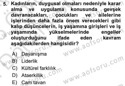 Yemek Sosyolojisi Dersi 2025 - 2026 Yılı (Final) Dönem Sonu Sınav Soruları 5. Soru